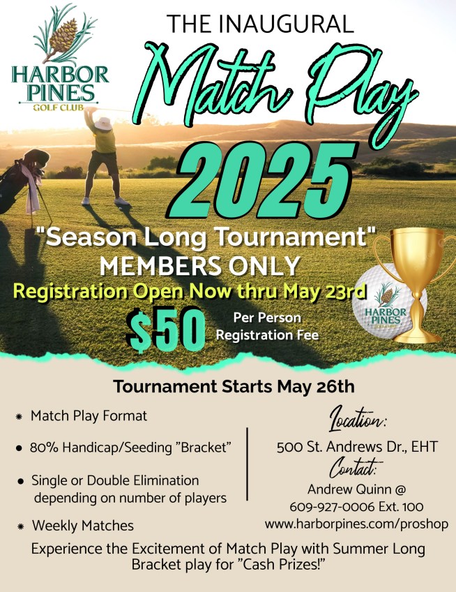 THE INAUGURAL MATCH PLAY TOURNAMENT - "MEMBERS ONLY" -  (Credit Card Purchase)