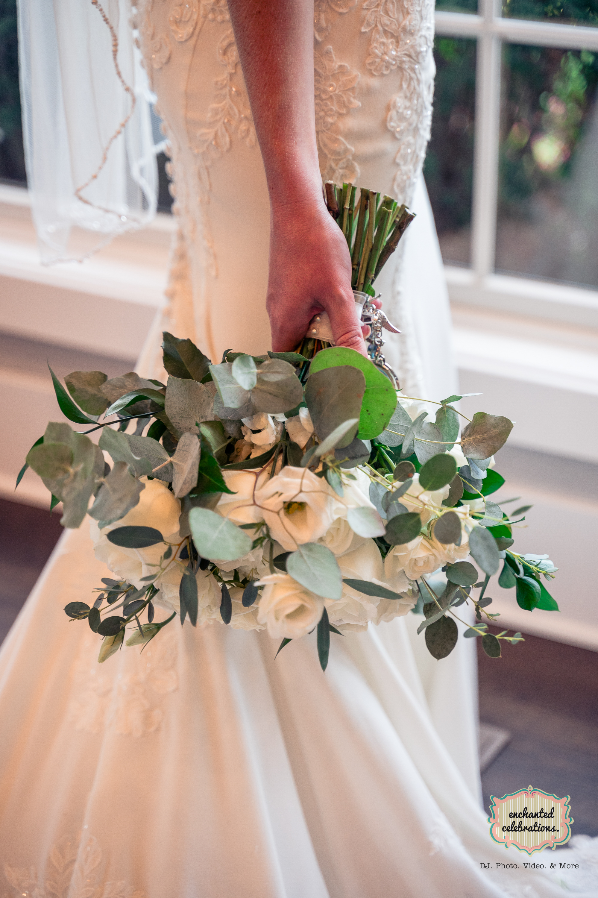 Bride holding a bouquet